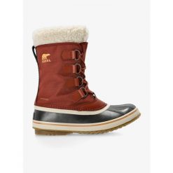 Buty zimowe damskie Sorel Winter Carnival WP. Czerwone obuwie trekkingowe damskie Sorel, na zimę. Za 444.99 zł.