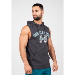 Chico S Z kapturem Koszulka - Dark Szary. Szare bluzki sportowe damskie GORILLA WEAR, s, bez kołnierzyka, bez ramiączek. Za 212.00 zł.