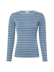 Brookshire Koszulka z długim rękawem Kobiety Bawełna (100%) niebieski, M. Niebieskie t-shirty damskie brookshire, m, bez wzorów, z bawełny, bez kołnierzyka. Za 99.95 zł.