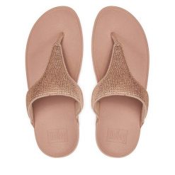 Japonki FitFlop. Czerwone klapki damskie FitFlop, bez wzorów, bez obcasa. Za 289.99 zł.
