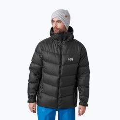 Kurtka puchowa męska Helly Hansen Verglas Icefall Down. Czarne kurtki męskie Helly Hansen, l, bez wzorów, z puchu, sportowe, bez kaptura. Za 799.99 zł.