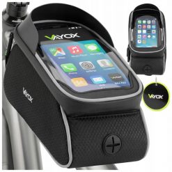 Torba rowerowa na ramę VAYOX VA0450 etui na telefon 1,2L. Czarne torby męskie na ramię VAYOX, bez wzorów, z gumy, na ramię. Za 45.00 zł.