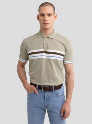 Koszulka męska polo pistacjowa Poloer 300. Zielone koszulki polo męskie Big Star, l, z aplikacjami, z dzianiny, bez ramiączek. W wyprzedaży za 39.99 zł.