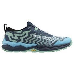 Buty do biegania damskie Mizuno Wave Daichi 8. Niebieskie obuwie do biegania damskie Mizuno, mizuno wave. Za 659.99 zł.