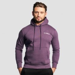 Bluza męska fitness z kapturem Athlete Obsidian. Czarne bluzy sportowe męskie GYMBEAM, bez wzorów, z bawełny, klasyczne, bez kołnierzyka, bez ramiączek. Za 85.90 zł.