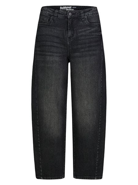 Sublevel Dżinsy - Barrel fit - w kolorze czarnym rozmiar: XS. Czarne jeansy damskie Sublevel. Za 129.95 zł.