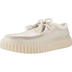 Buty CLARKS TORHILL LO Beżowy. Brązowe buty trekkingowe męskie Clarks, z tkaniny, bez zapięcia, trekkingowe. Za 431.99 zł.