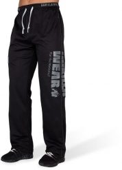 Logo Mesh Spodnie - Czarny. Czarne spodnie sportowe męskie GORILLA WEAR, z meshu. Za 229.00 zł.