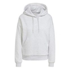 Bluza damska adidas Essentials Small Logo Feel Cozy. Szare bluzy sportowe damskie Adidas, l, bez wzorów, z bawełny, bez ramiączek, bez kaptura. Za 166.99 zł.