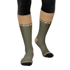 Skarpety snowboardowe Siroko Fuji Olive Green. Zielone skarpetki damskie SIROKO, bez wzorów. Za 63.00 zł.