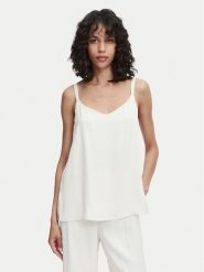 ACCESS FASHION Top 63-2221-875 Kremowy Regular Fit. Białe topy damskie ACCESS FASHION, s, bez wzorów, z wiskozy, bez kołnierzyka. Za 289.99 zł.