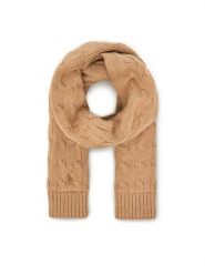 Polo Ralph Lauren Szalik 323953206004 Beżowy. Brązowe szaliki dziecięce Polo Ralph Lauren, z bawełny, bez ramiączek. Za 289.99 zł.