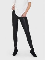 ONLY Legginsy Cool Coated 15187844 Czarny Extra Slim Fit. Czarne legginsy sportowe damskie Only, xs, bez wzorów, z syntetyku. Za 85.40 zł.