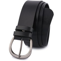 Pasek skórzany BELTIMORE r.80-95 cm D86 czarny. Czarne paski damskie bez wzorów. Za 54.99 zł.