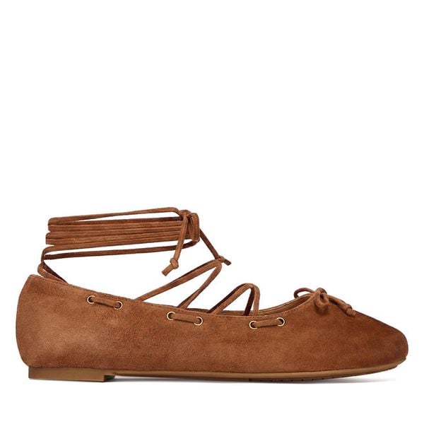 Baleriny MICHAEL Michael Kors. Brązowe baleriny damskie MICHAEL Michael Kors, bez wzorów, bez obcasa. Za 739.99 zł.