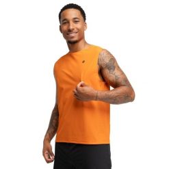 Męska koszulka tank top do biegania w terenie Trekking Siroko Apex Orange. Brązowe t-shirty sportowe męskie SIROKO, m, z materiału, bez ramiączek, do biegania. W wyprzedaży za 83.00 zł.