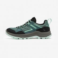 Buty turystyczne damskie Quechua MH100 wodoodporne. Czarne obuwie trekkingowe damskie QUECHUA. Za 229.99 zł.