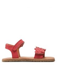 Froddo Sandały Barefoot Flexy Flowers G3150265 M Czerwony. Czerwone sandały dziewczęce Froddo, ze skóry, bez zapięcia. Za 179.99 zł.