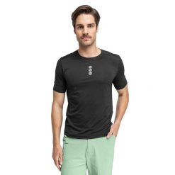 Koszulka rowerowa gravel męska Locust. Czarne t-shirty sportowe męskie SIROKO, m, z materiału, bez ramiączek, rowerowe. Za 128.00 zł.