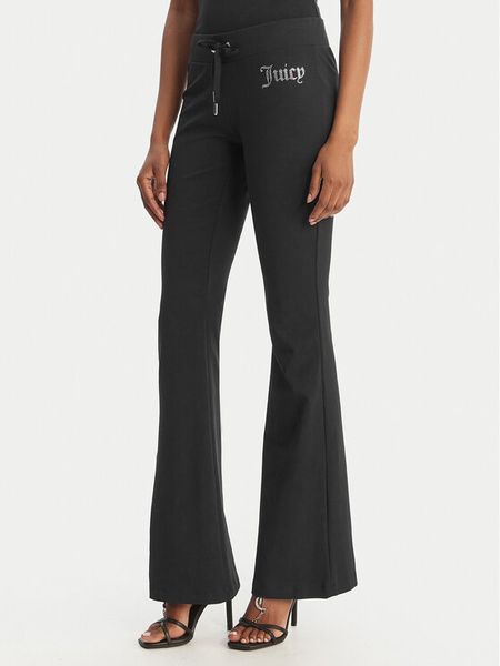 Juicy Couture Spodnie dresowe Christine JCWBJ126309 Czarny Flared Leg. Czarne spodnie dresowe damskie Juicy Couture, s, bez wzorów, z bawełny. Za 349.99 zł.