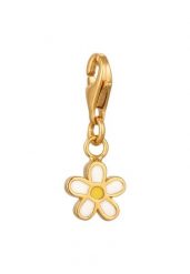 Elli Charm Damski Kwiat Emalia 925 Sterling Silver Pozłacany Lato / Złoto Plażowe Naszyjniki 1 ct. Szare naszyjniki damskie Elli, na co dzień, pozłacane. Za 148.99 zł.