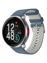 Polar Zegarek fitness ''Vantage V3'' w kolorze srebrno-niebieskim rozmiar: onesize. Niebieskie, cyfrowe zegarki damskie POLAR, metalowe. Za 1,687.99 zł.