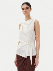 Rinascimento Bluzka CFC0019901002 Écru Regular Fit. Bluzki damskie RINASCIMENTO, xl, bez wzorów, z syntetyku, bez kołnierzyka, bez ramiączek. Za 179.99 zł.