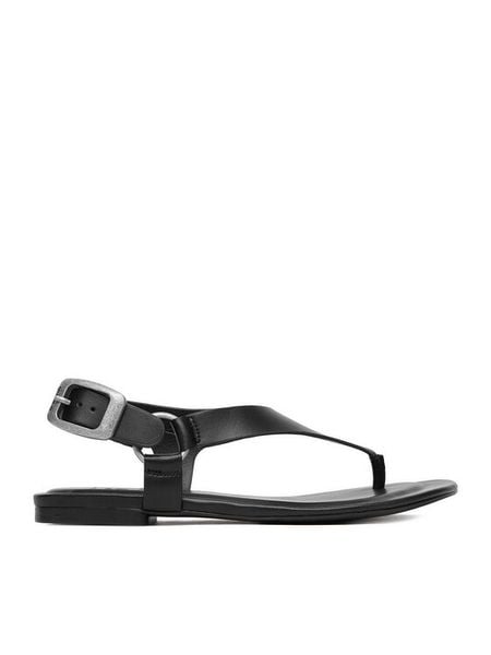 G-Star Raw Sandały EO-ELLIS-01 Czarny. Czarne sandały damskie G-Star Raw, bez wzorów, ze skóry, bez obcasa, na płaskiej podeszwie. Za 279.99 zł.