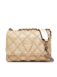 Guess Torebka Giully II Mini HWQW96 73740 Złoty. Żółte torebki klasyczne damskie Guess, z aplikacjami, z syntetyku, bez dodatków. Za 299.99 zł.