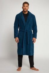 Męski Szlafrok odzież domowa kołnierz szalowy frotte do 8XL. Niebieskia szlafroki męskie JAY-PI, m, bez wzorów, z bawełny. Za 429.99 zł.