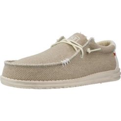 Buty HEY DUDE WALLY BRAIDED Beżowy. Brązowe buty trekkingowe męskie PRO BRANDS, z tkaniny, bez zapięcia, trekkingowe. Za 358.00 zł.