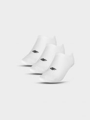 4F Skarpety casual stopki (3-pack) damskie - białe 39-42. Białe skarpetki damskie 4f, bez wzorów, z bawełny. Za 44.99 zł.