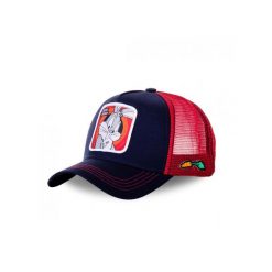 Czapka z daszkiem Capslab Looney Tunes Bugs Bunny Trucker CL/LOO/1/BUN5. Czerwone czapki męskie CapsLab, bez wzorów. Za 129.99 zł.