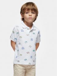 Mayoral Polo 3107 Biały Regular Fit. Białe t-shirty chłopięce Mayoral, bez wzorów, z bawełny, bez ramiączek. Za 109.99 zł.