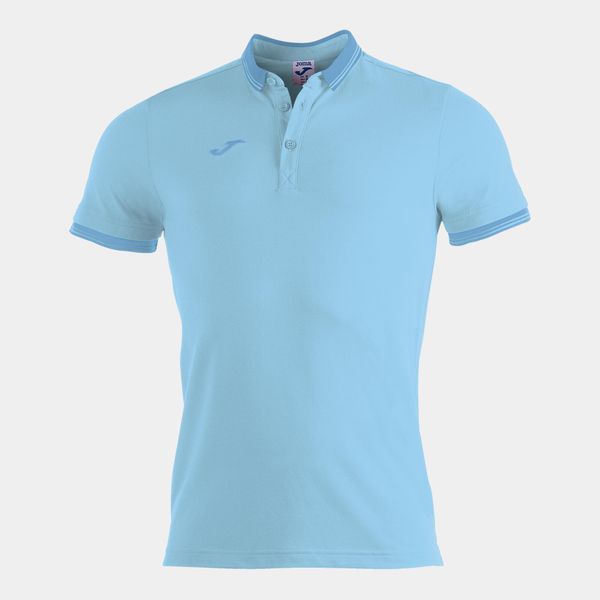 Koszulka polo do tenisa męska Joma Bali II. Niebieskie koszulki polo męskie Joma, na lato, m, bez wzorów, z bawełny, bez ramiączek. Za 198.00 zł.
