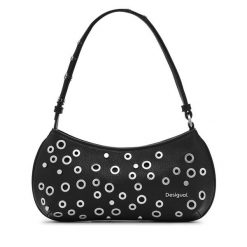 Torebka Desigual. Czarne torebki klasyczne damskie Desigual, bez wzorów, bez dodatków. Za 209.99 zł.
