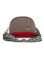 Mia Tomazzi Skórzana torebka "Cassala" w kolorze szarobrązowo-czerwonym - 23 x 19 x 9 cm rozmiar: onesize. Brązowe torebki klasyczne damskie Mia Tomazzi, bez wzorów, z materiału, bez dodatków. Za 217.99 zł.