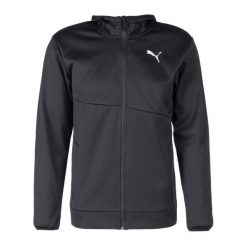 Bluza treningowa męska PUMA Train All Day Pwr Fleece. Czarne bluzy bez kaptura męskie Puma, bez wzorów, sportowe, bez kołnierzyka, bez ramiączek. Za 129.99 zł.