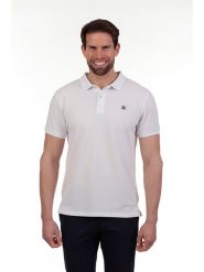 The Time of Bocha Koszulka polo w kolorze białym rozmiar: XXL. Białe koszulki polo męskie The Time of Bocha, xxl, bez wzorów, z bawełny, bez ramiączek. Za 95.95 zł.