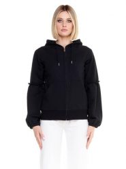 Bluza miękka z bawełna z kaptur na co dzień. Fioletowe bluzy sportowe damskie LEONE 1947 APPAREL, m, bez wzorów, z bawełny, bez ramiączek, bez kaptura. Za 105.21 zł.