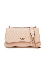 Guess Torebka HWGG9626210 Różowy. Czerwone torebki klasyczne damskie Guess, z aplikacjami, ze skóry, wizytowe, bez kołnierzyka, bez ramiączek. Za 399.99 zł.