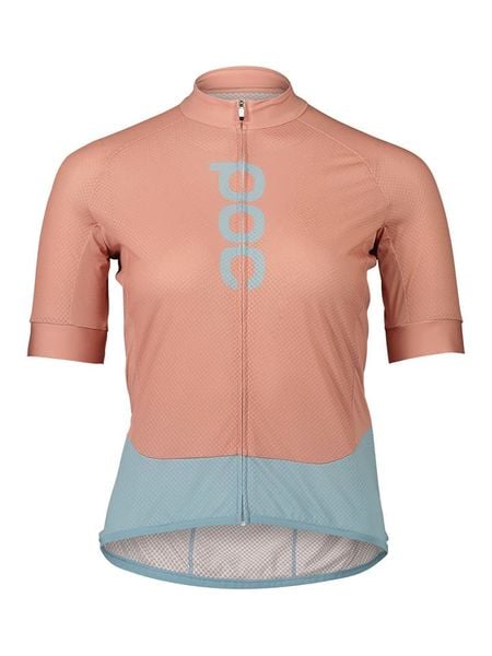 POC Koszulka kolarska "Essential Road" w kolorze jasnoróżowo-błękitnym rozmiar: XL. Niebieskie bluzki sportowe damskie POC, xl, bez wzorów, z materiału, bez ramiączek. Za 268.95 zł.