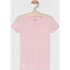 Polo Ralph Lauren - T-shirt dziecięcy 128-176 cm. Czerwone koszulki dziewczęce Polo Ralph Lauren, bez wzorów, z bawełny, bez ramiączek. W wyprzedaży za 79.90 zł.