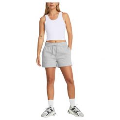 Spodenki treningowe damskie Under Armour Rival Fleece. Szare szorty damskie Under Armour, bez wzorów, sportowe. Za 139.99 zł.