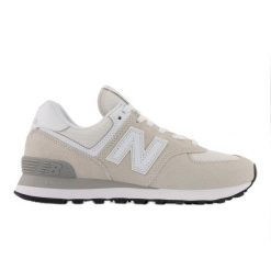 Buty New Balance WL574EVW beżowy. Brązowe buty sportowe na co dzień damskie bez wzorów, z gumy. Za 668.70 zł.