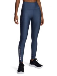 Under Armour Legginsy sportowe w kolorze granatowym rozmiar: XS. Niebieskie legginsy damskie Under Armour, xs, bez wzorów. Za 104.89 zł.