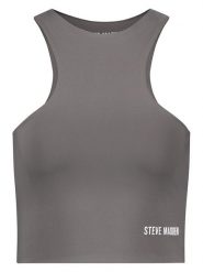 Steve Madden Top sportowy "Iamara" w kolorze szarym rozmiar: L. Szare topy damskie Steve Madden, l, bez wzorów, z materiału, bez ramiączek. Za 61.46 zł.