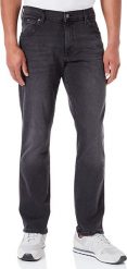 WRANGLER TEXAS SLIM MĘSKIE SPODNIE JEANSOWE BLACK DIRT W12SHP094 112145795. Czarne spodnie materiałowe męskie Wrangler, bez wzorów, z jeansu. Za 229.99 zł.