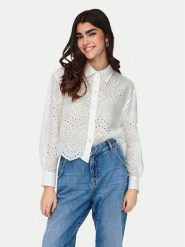 ONLY Koszula Valais 15269568 Biały Loose Fit. Białe koszule damskie Only, xl, bez wzorów, z bawełny, bez kołnierzyka, bez ramiączek. Za 169.99 zł.