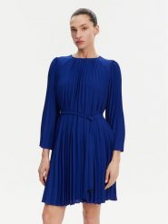 DKNY Sukienka koktajlowa DD4JID78 Niebieski Regular Fit. Niebieskie sukienki damskie DKNY, bez wzorów, z syntetyku, wizytowe, bez kołnierzyka, bez ramiączek. Za 459.99 zł.